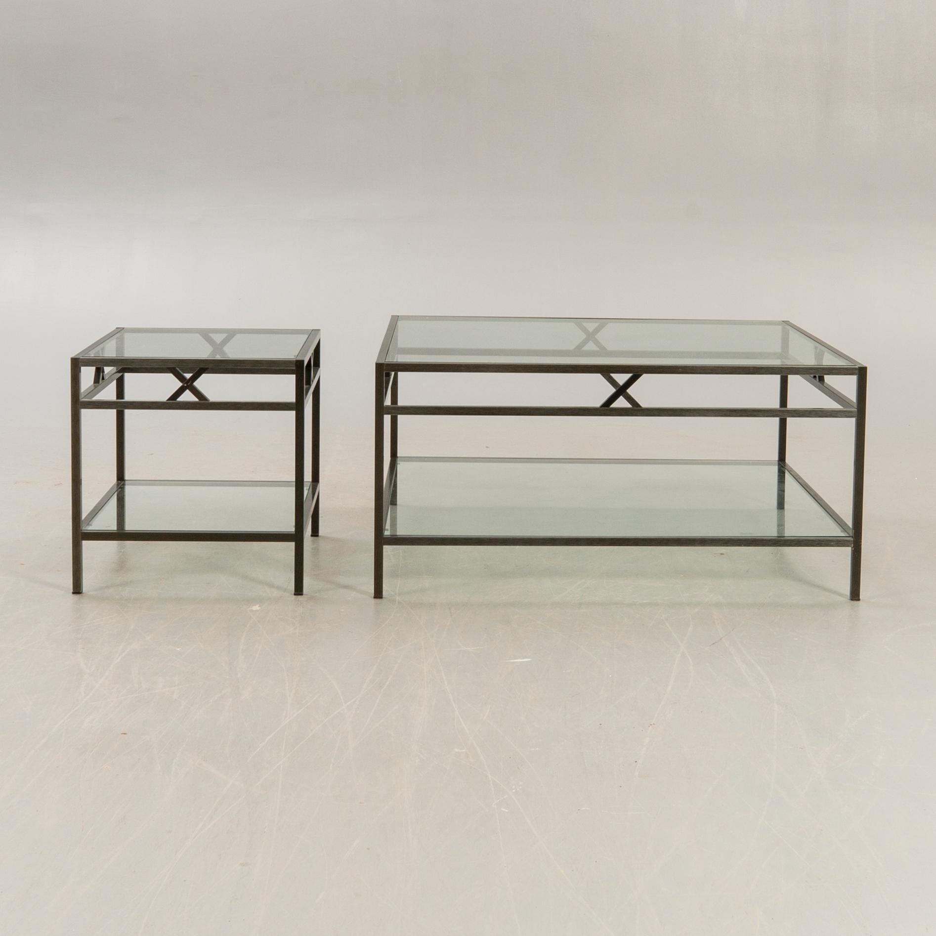 Englesson, Coffee table plus side table, 2000s.