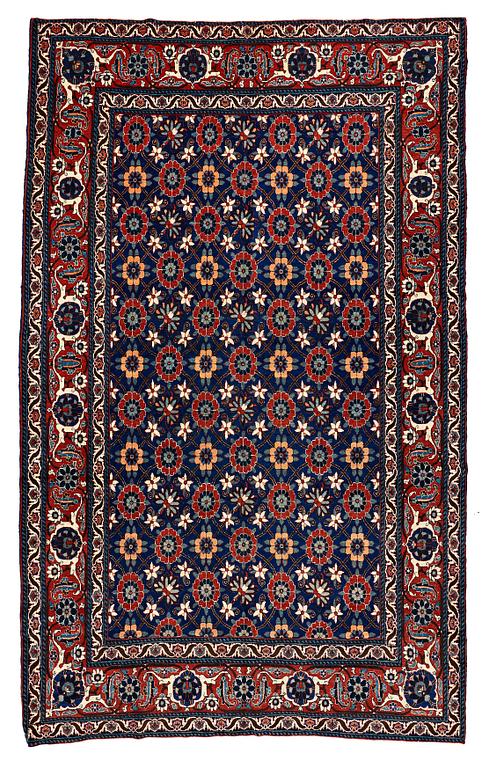 A CARPET, a semi-antique/old Veramin, ca 353 x 213,5-215,5 cm.