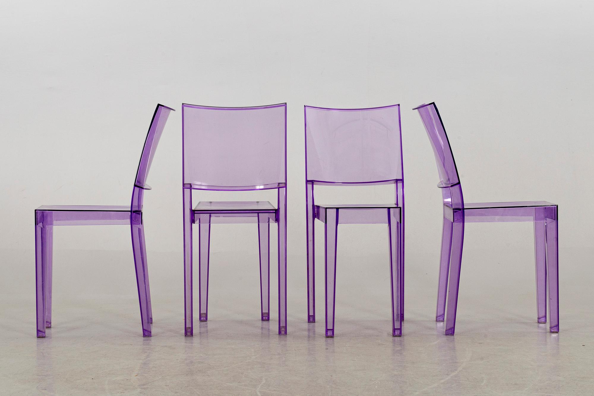 A SET OF 6 PHILIPPE STARCK "LA MARIE" CHAIRS by KARTELL.