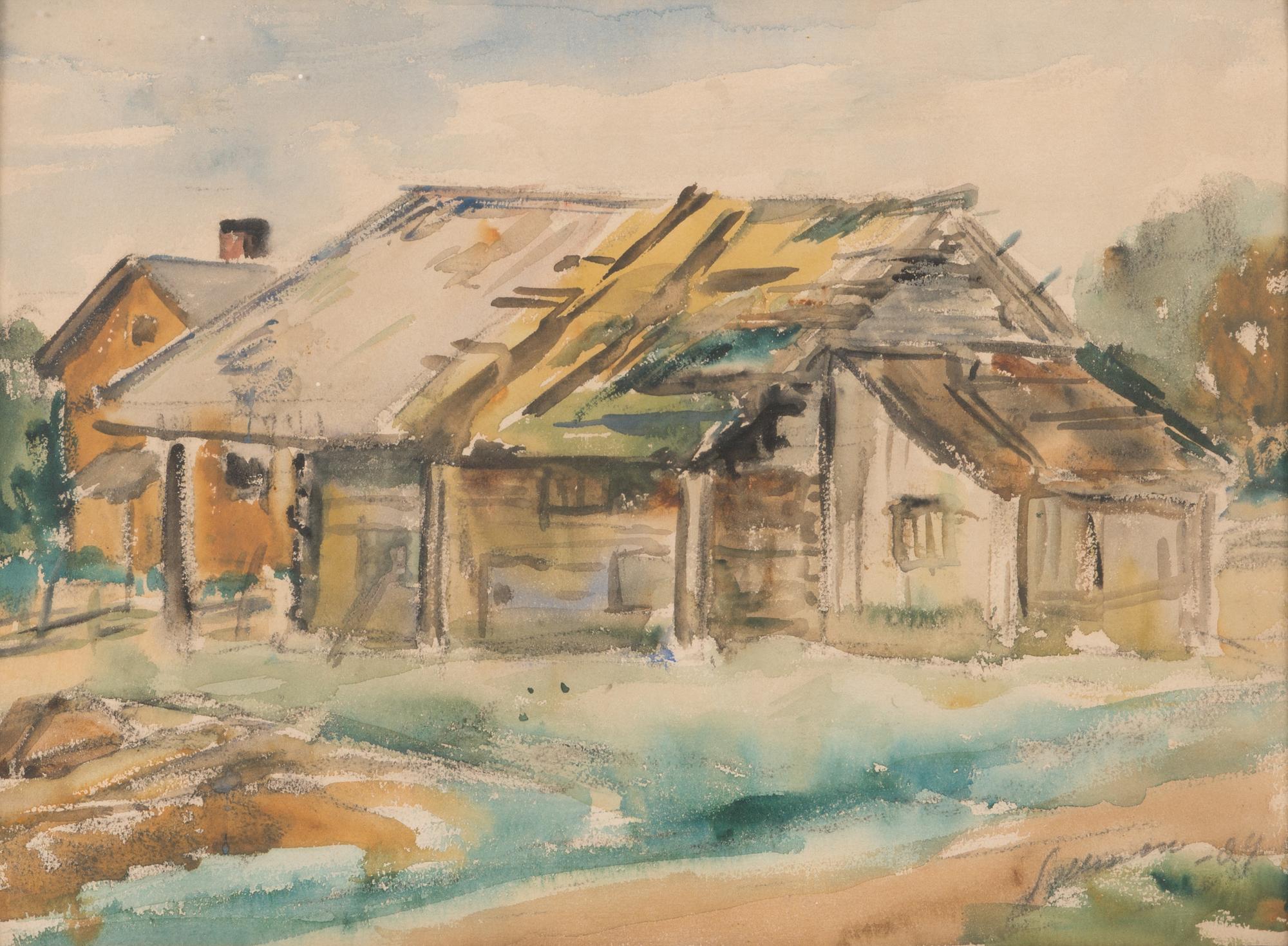 TYKO SALLINEN, water colour, signed and dated-24.