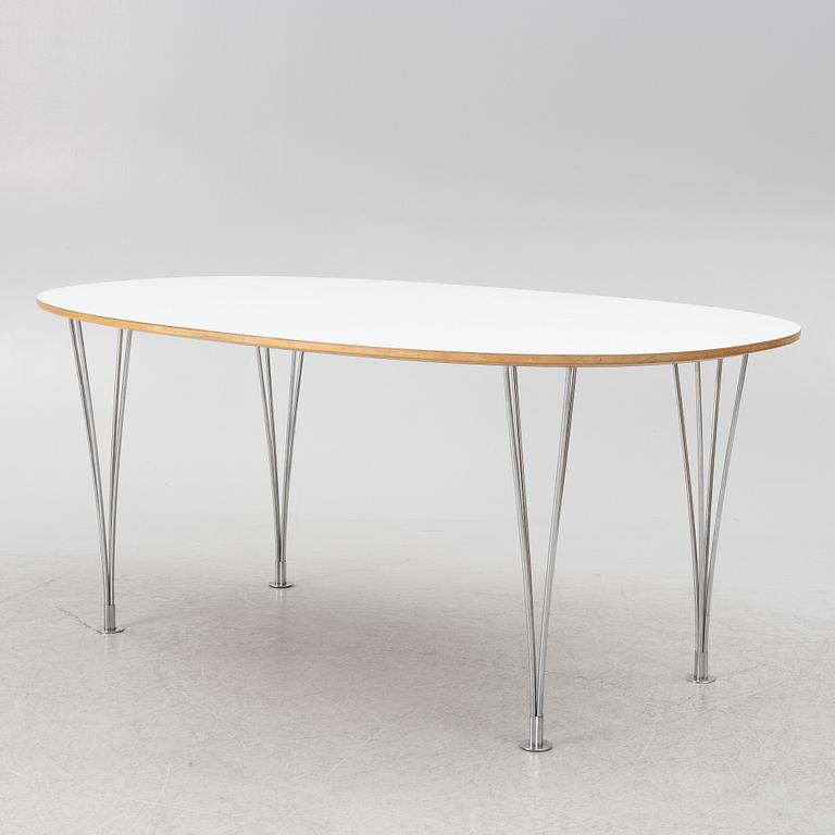 Bruno Mathsson & Piet Hein, dining table, "Superellipse", Fritz Hansen, Denmark, 2006.