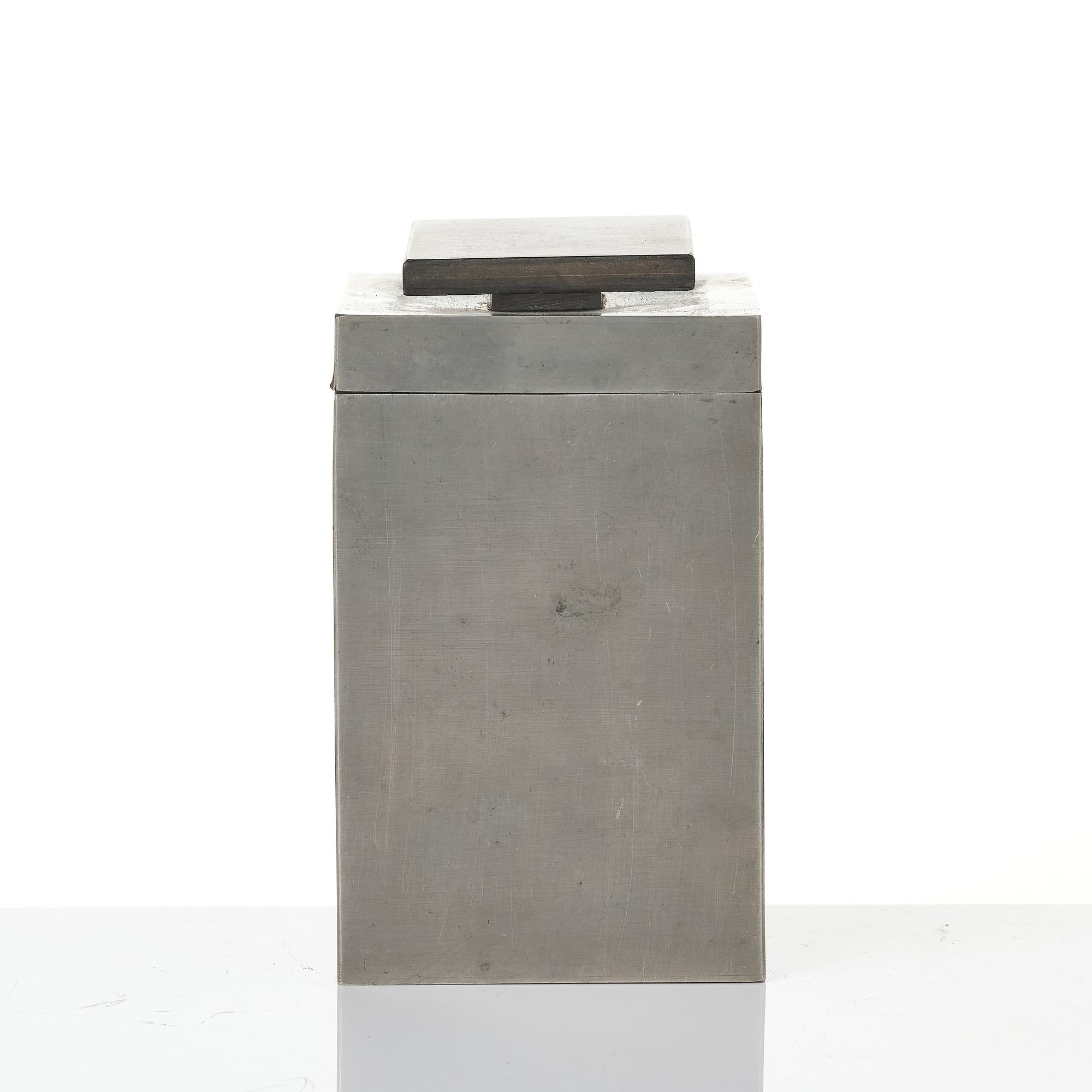 Guldsmedsaktiebolaget (GAB), tobacco jar and bowl, Stockholm, 1930s.
