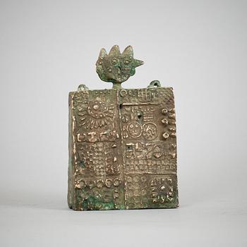 SKULPTUR/DEKORDEL, brons, troligen Stig Lindberg.