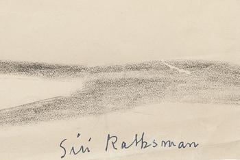 SIRI RATHSMAN, teckning, sign.