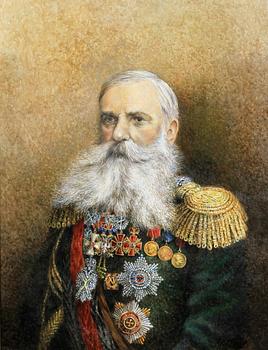 EVGENIJ UKHNALEV, olja på duk, sent 1900-tal.