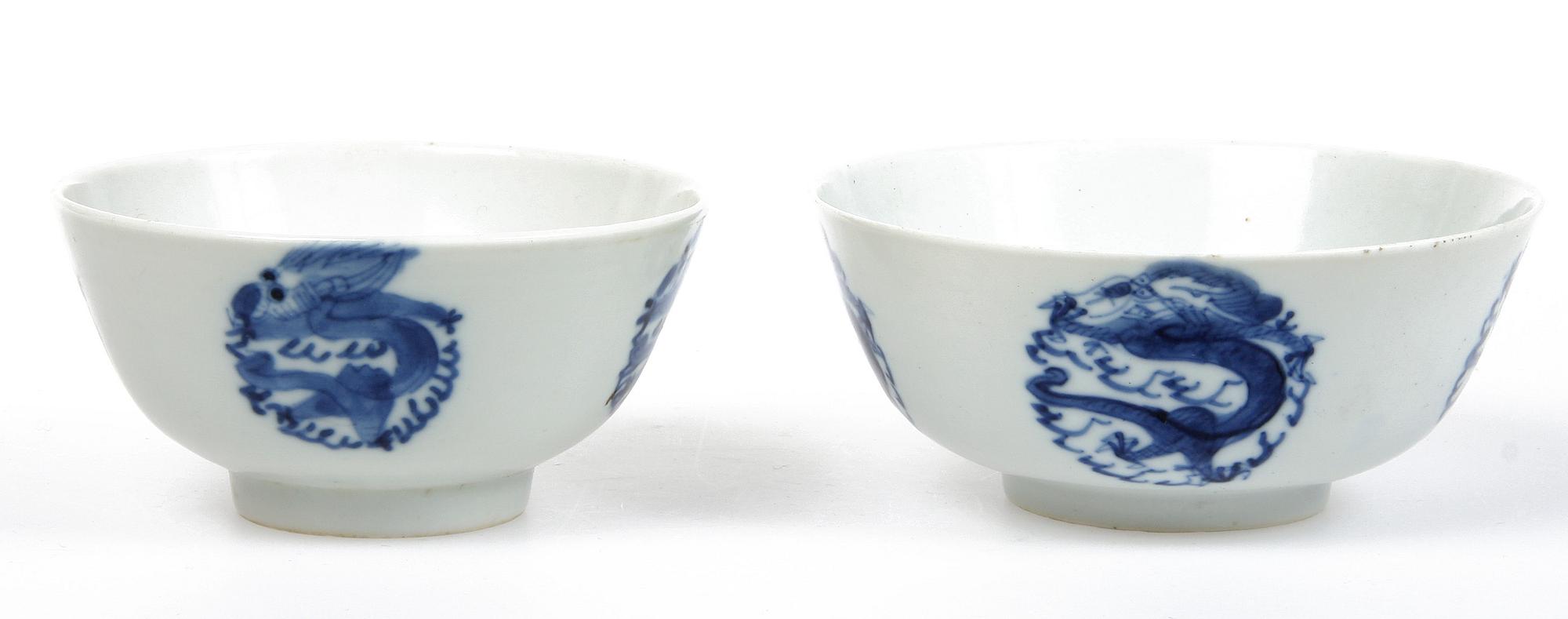 SKÅLAR, 4 st, porslin, Kina. 1800-tal.