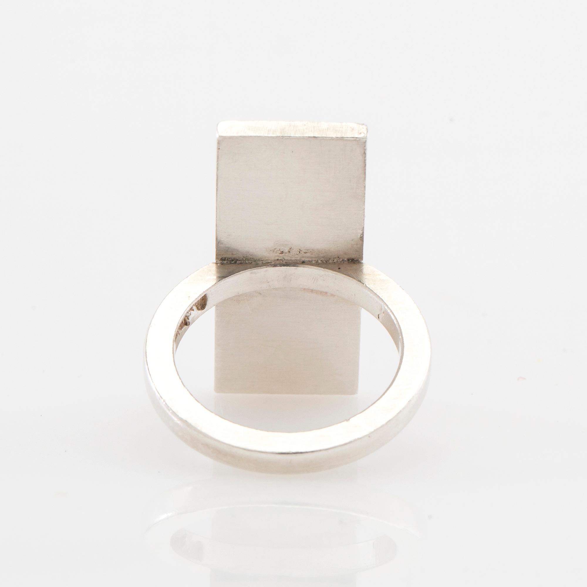 Wiwen Nilsson, Ring sterling silver, Lund 1964.
