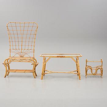 ROTTINGMÖBLER, 3 delar, 1900-talets mitt.