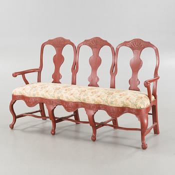 A rococo sofa, 18th century.