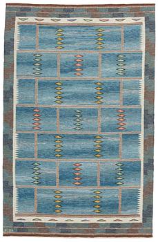 533. Carl Dangel, CARPET. Flat weave. 242,5 x 154 cm. Signed CD (Carl Dangel),