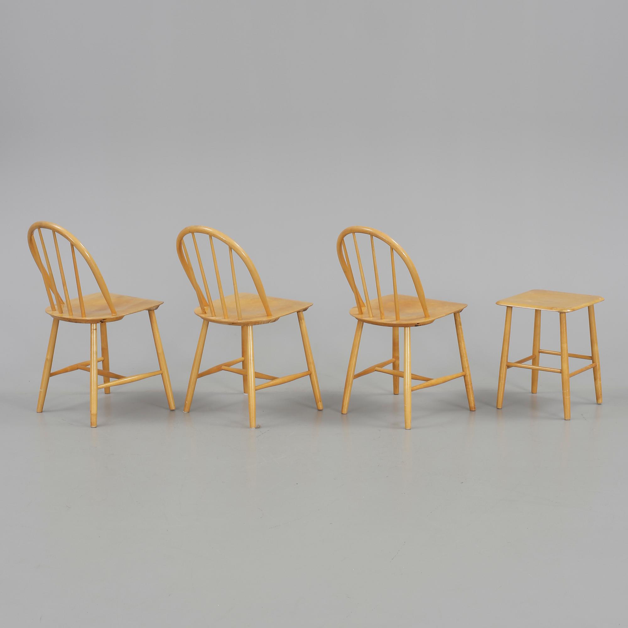 STOLAR OCH PALL, 4 delar, Edsbyverken, 1900-talets andra hälft.