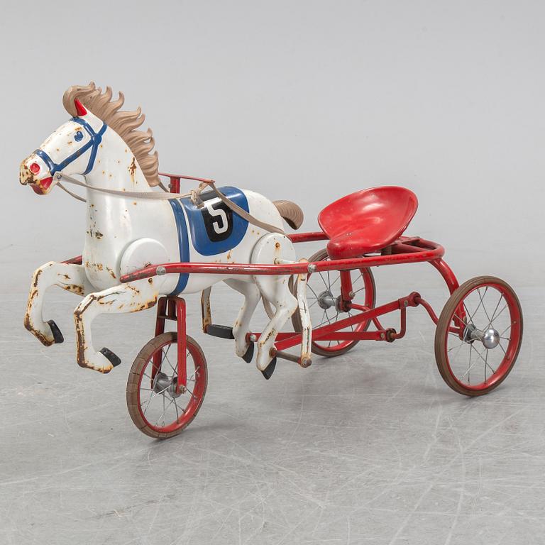 Leksakshäst/trampbil, 1900-talets mitt.