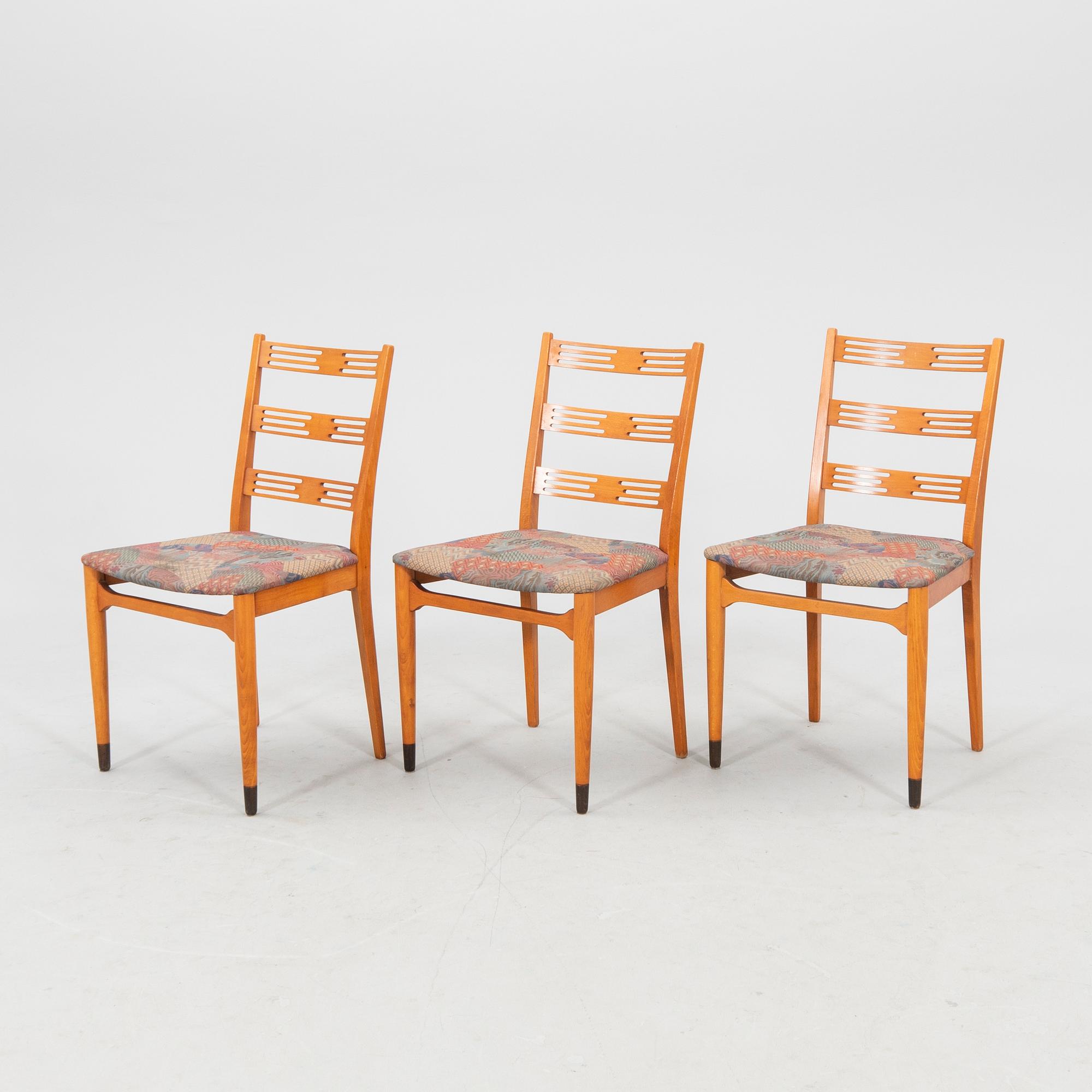 Chairs, 6 pieces, second half of the 20th century.