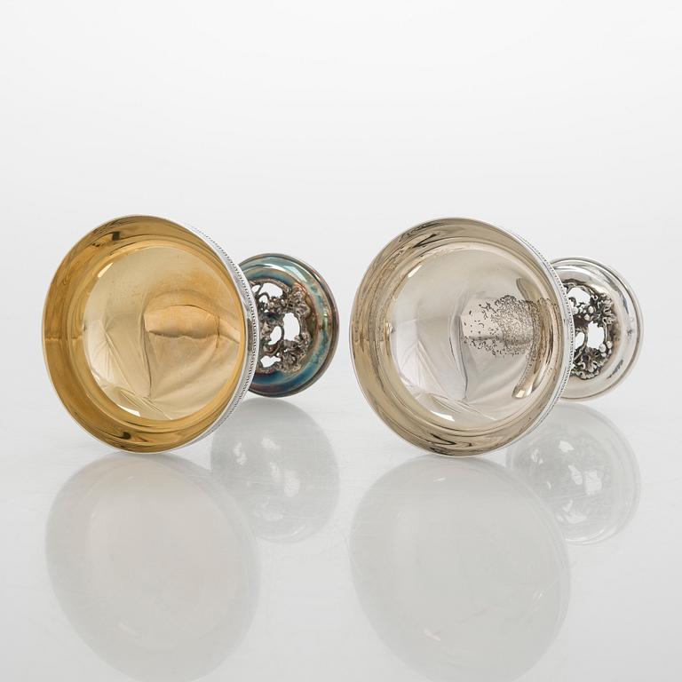 Dessertskålar, 10 st, sterling silver, Spanien, 1900-talets mitt.