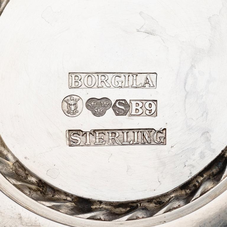 Atelier Borgila, a sterling silver three-piece coffee service, Stockholm 1951-52.