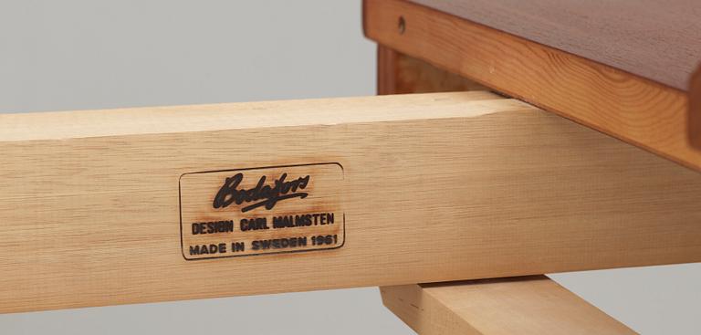 MATSALSGRUPP, 5 delar, "Herrgården", bränmärkt Carl Malmsten Bodafors,  1961.