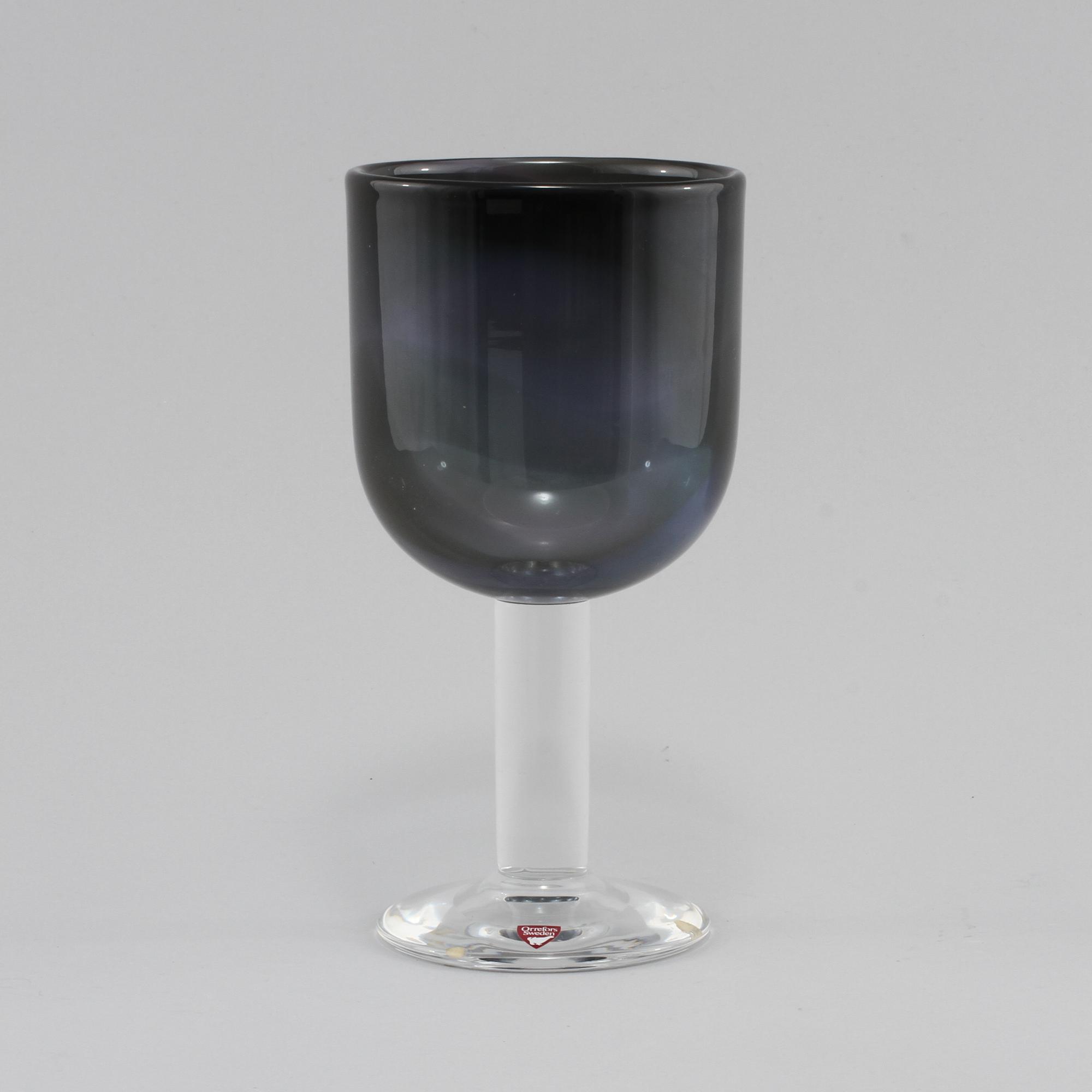 POKAL, glas, Olle Alberius, Orrefors, signerad, 1900-talets andra hälft.