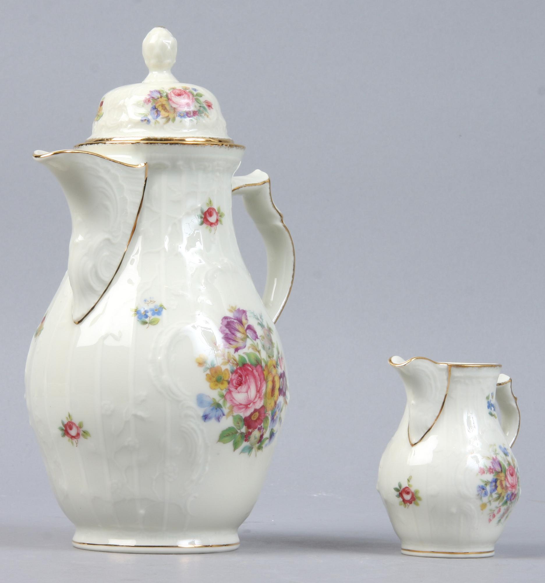 MOCCASERVIS, 18 delar, porslin, Rosenthal.