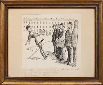 Oscar Leonard Andersson · OSCAR ANDERSSON, teckning, sign OA.