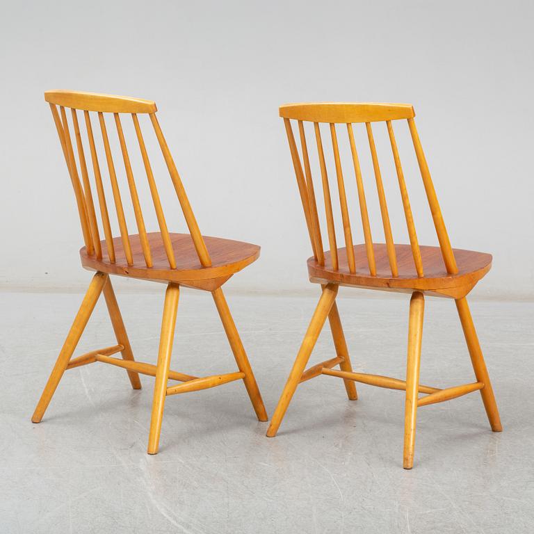 A pair of "Ballet" chairs by Johan Hallberg, Nesto, 1960s.