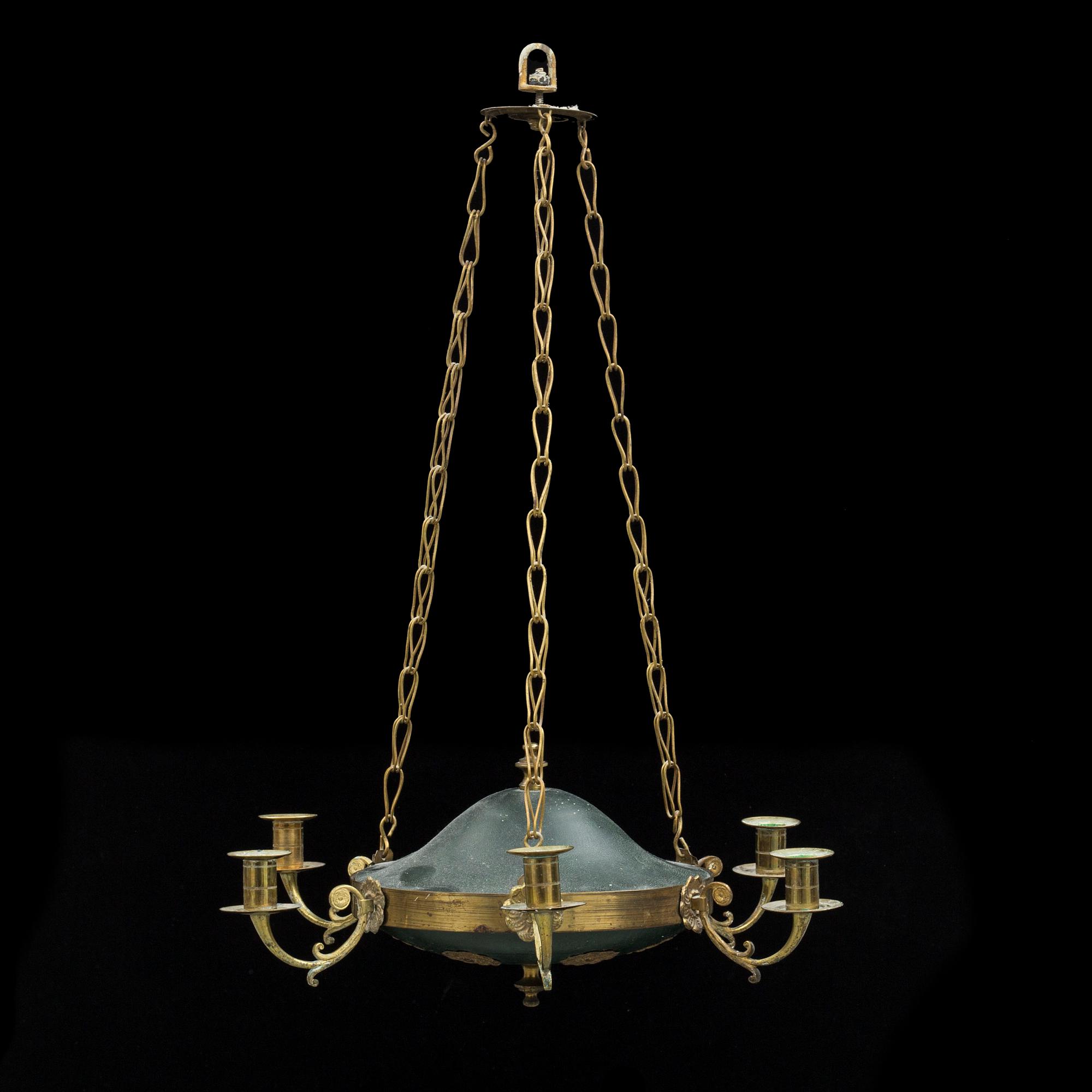 A circa 1900 Empire style ceiling light.