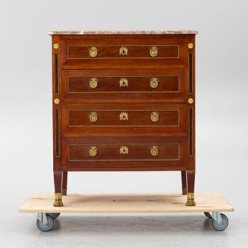 Chest of drawers, Empire style, second half of the 20th century.