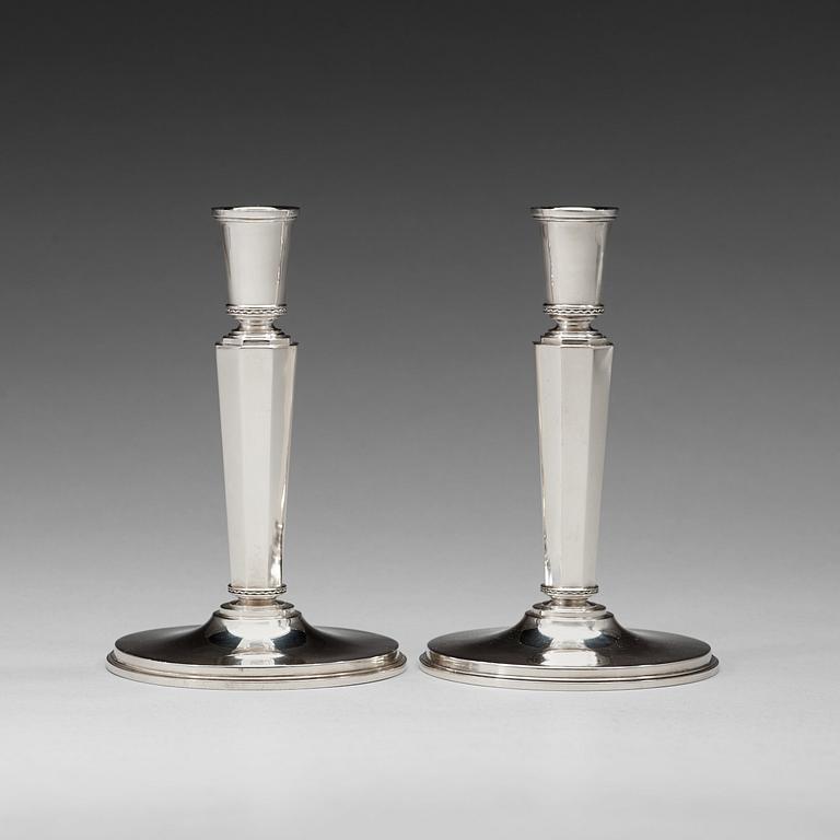 A pair of Atelier Borgila candlesticks, Stockholm 1951.