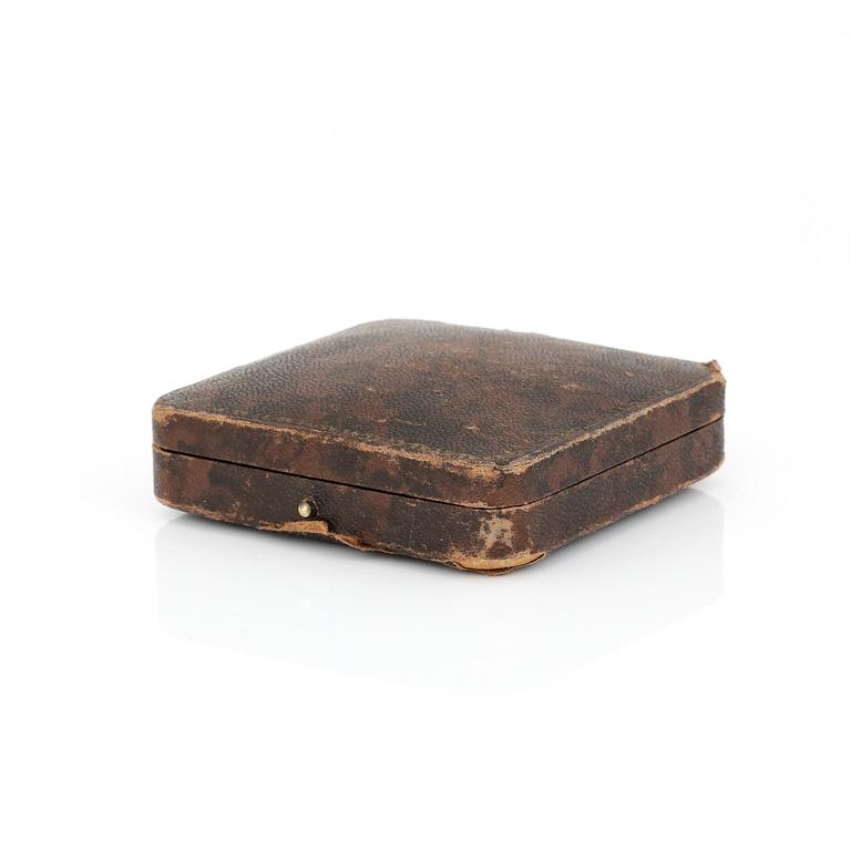 SPINDELUR, förgyllt, urverket märkt Thomas Grant, London. 1700-tal.