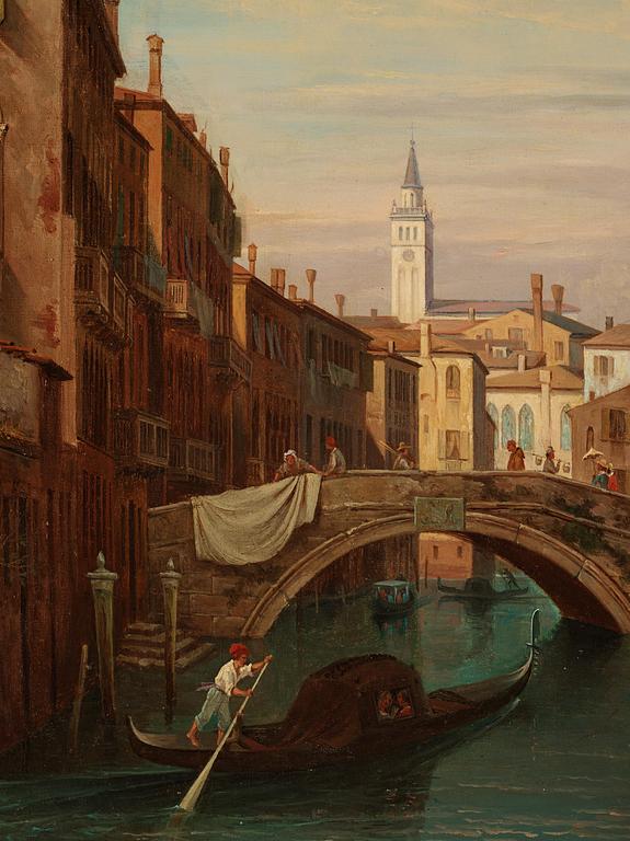 Gustaf Wilhelm Palm, ”Vue af Canale e Palazzo Osmarino i Venedig".