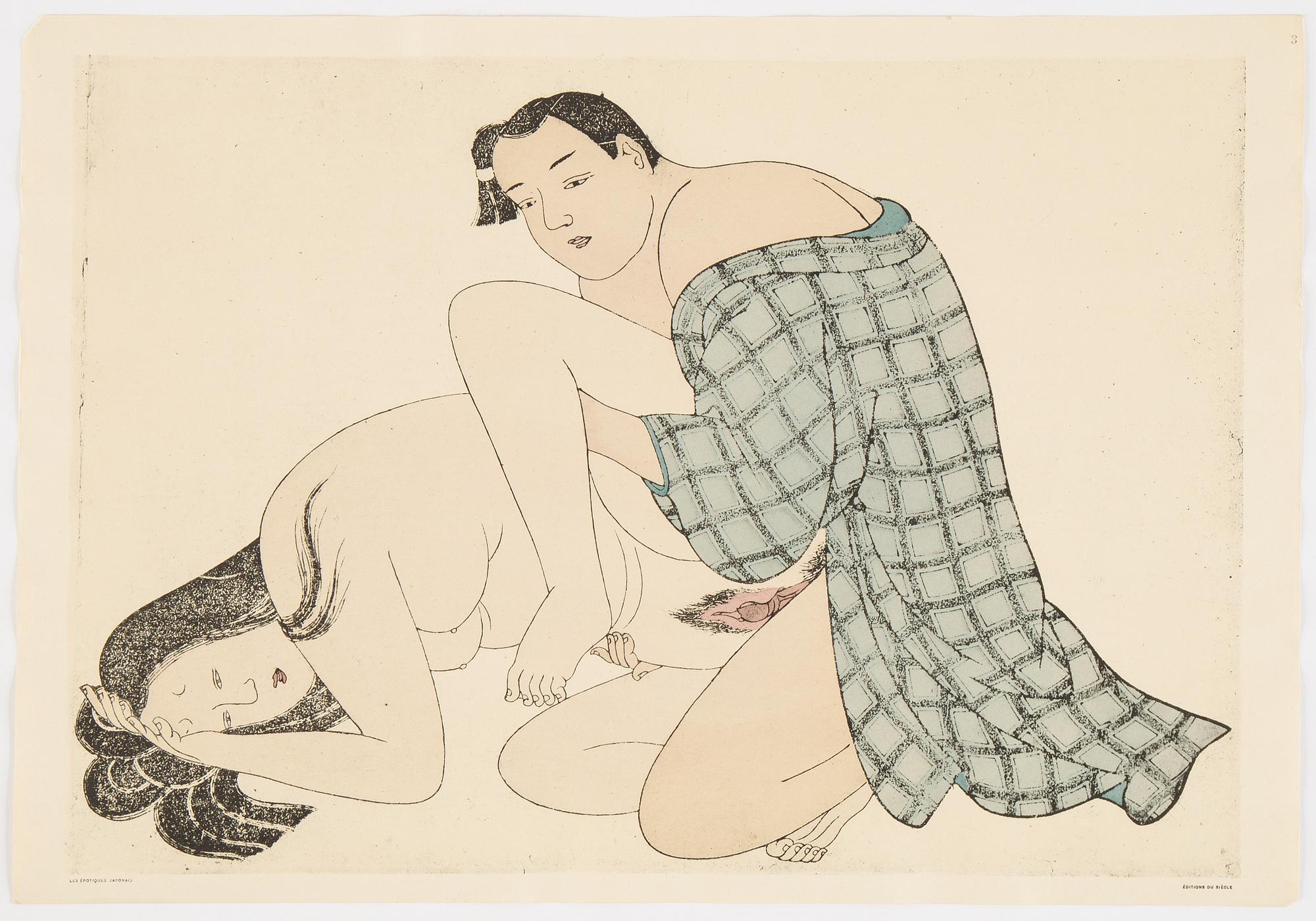 Mapp av Francois Poncetton, Les Erotiques Japonais, Paris, Editions du Siecle, 121 Bouleard Saint-Michel. MCMXXV.