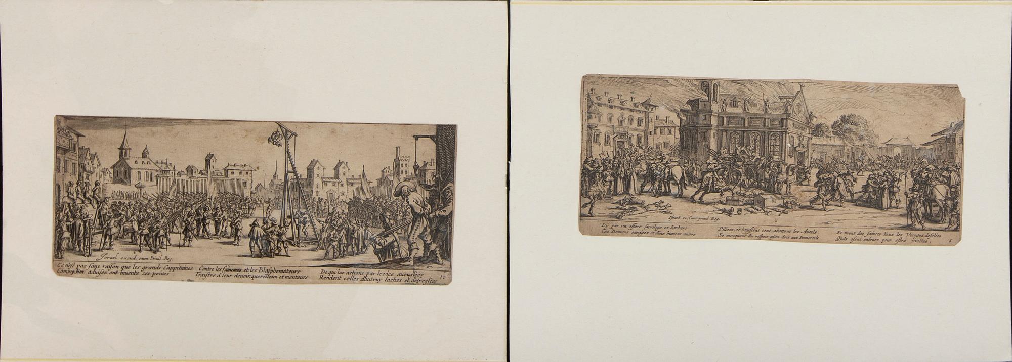 Jacques Callot, 9 etchings, Paris 1633,