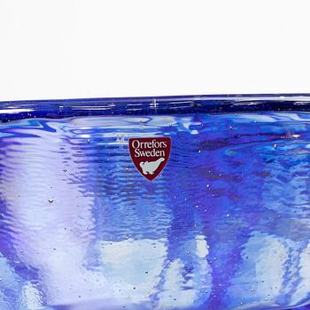 Lars Hellsten, skål, glas, Orrefors 1994.