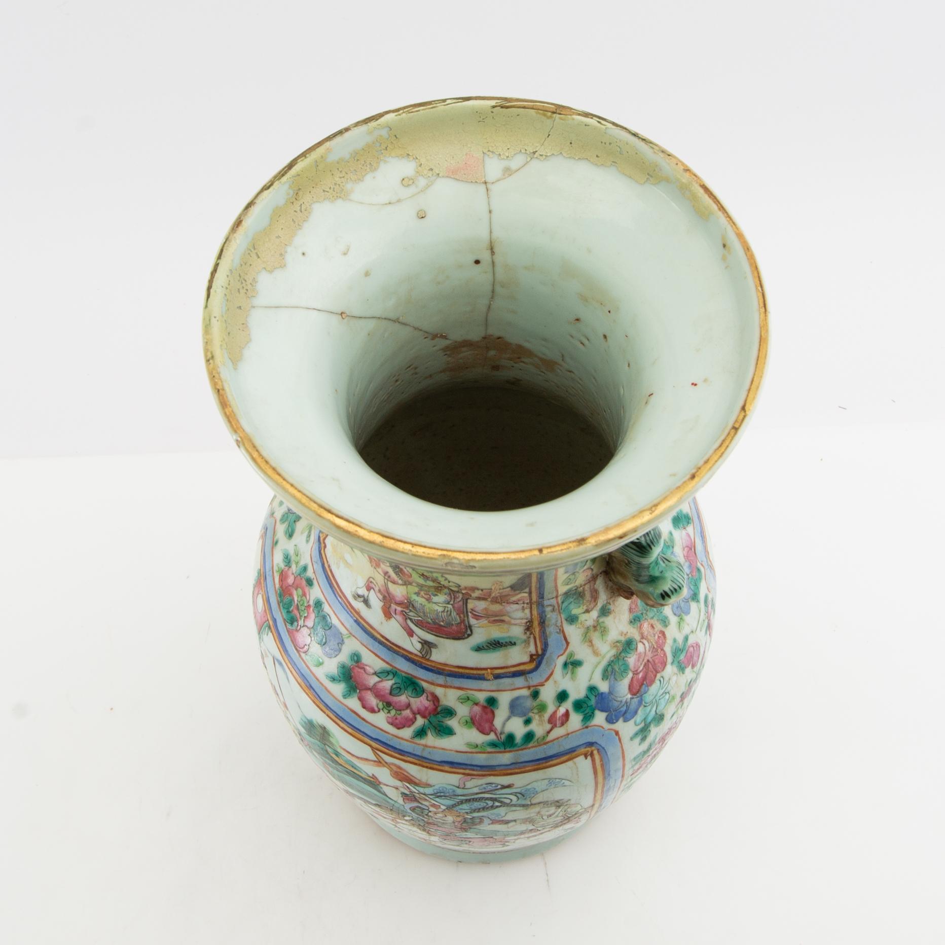 Vas Kina Kanton 1800-talets slut porslin.
