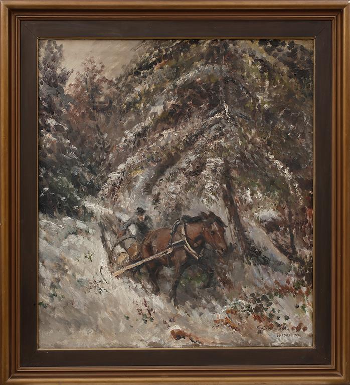 GEORG STOOPENDAAL, olja på duk, signerad och daterad Hindås 1929.