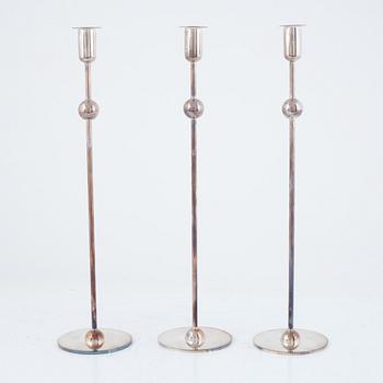 Estrid Ericson, a set of three 'Kulan' candlesticks, Firma Svenskt Tenn.