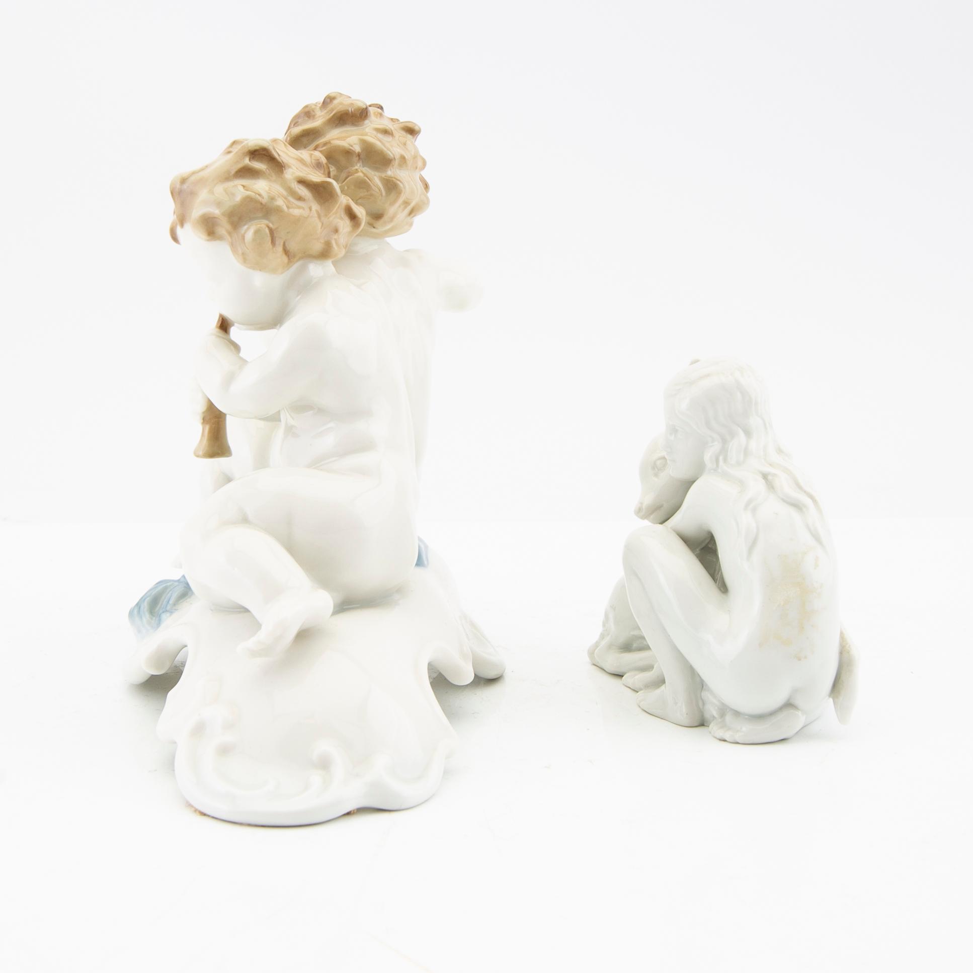 Figurines 5 pcs Hutchenreuther/Rosenthal/Rörstrand mid-20th century porcelain.