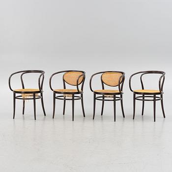 Armchairs, 4 pcs, Thonet, model "209".