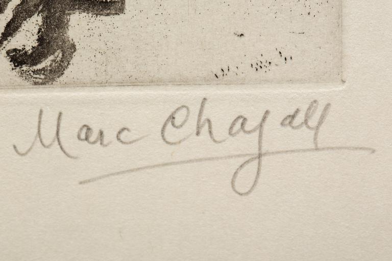 MARC CHAGALL, "Le candelabre", etsning och litografi, signerad och numrerad 20/35.