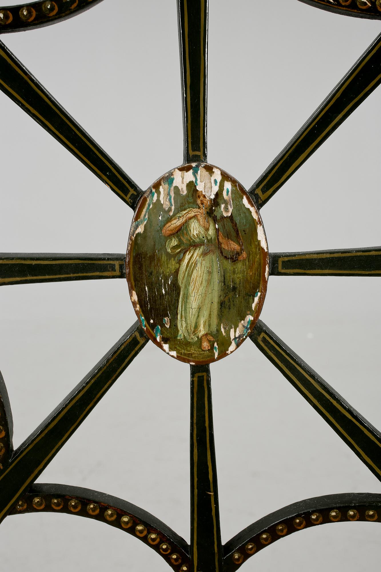 KARMSTOL, Hepplewhite-stil, omkring sekelskiftet 1900.