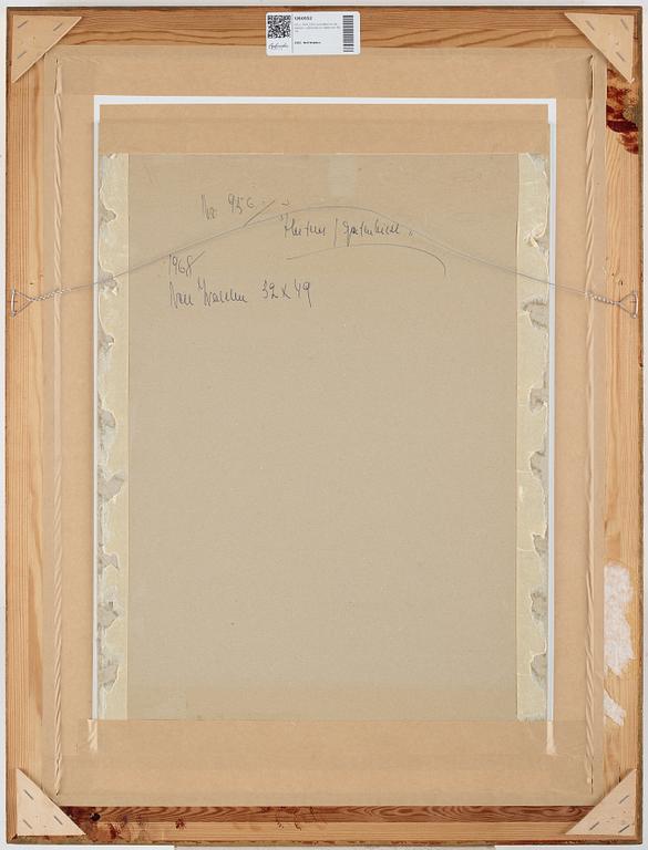 Nell Walden, mixed media on paper, signed and dated -68.