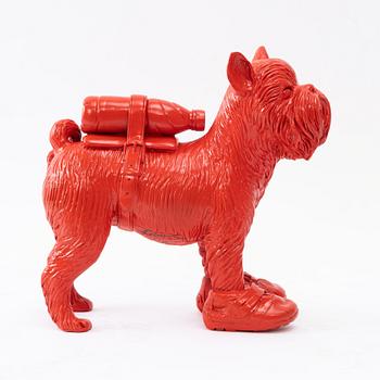 William Sweetlove, "Cloned Griffon Bruxellois with pet bottle" (Red).