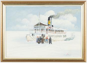 Bert Håge Häverö, oil on canvas, signed and dated 1988.