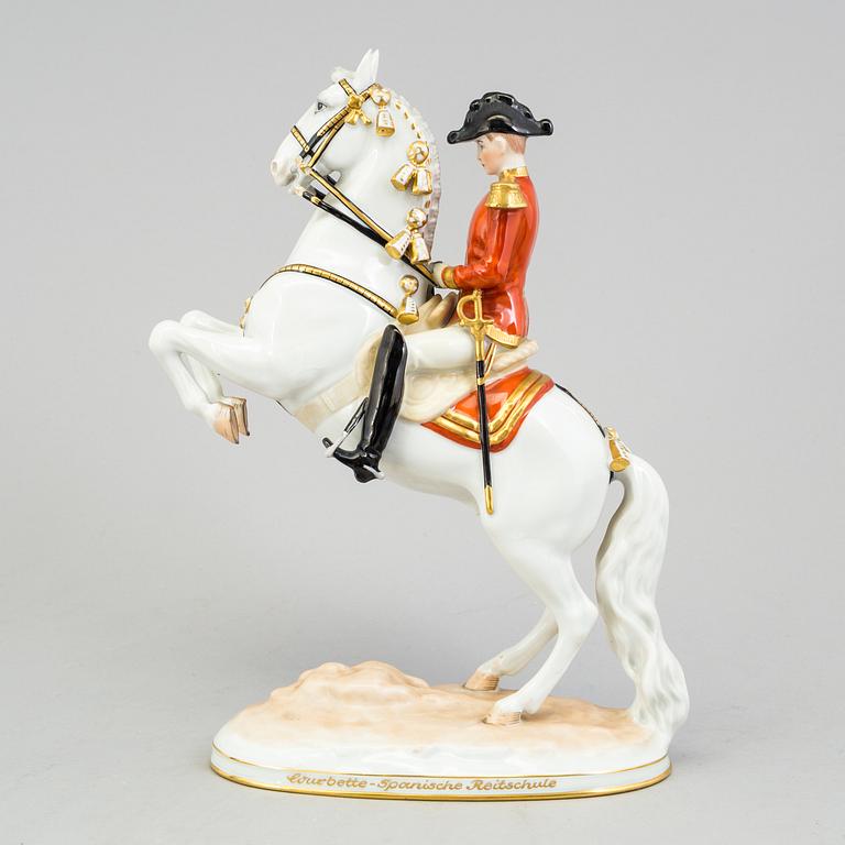 A porcelain figurine, Augarten, Vienna, Austria, 20th century.