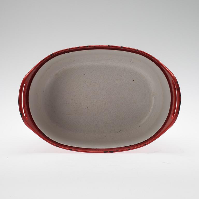 GRYTA MED LOCK, emaljerat gjutjärn, Timo Sarpaneva för Rosenlew, formgiven 1960.