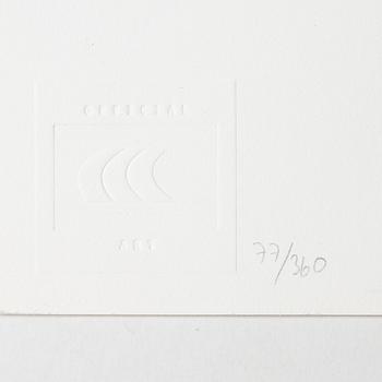 Mapp, 4 litografier,"5Th IAAF World Championships in Athletics Götebog 1995".