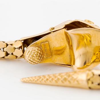 Necklace in the form of a snake, 18K gold, Italy, circa 1960s.