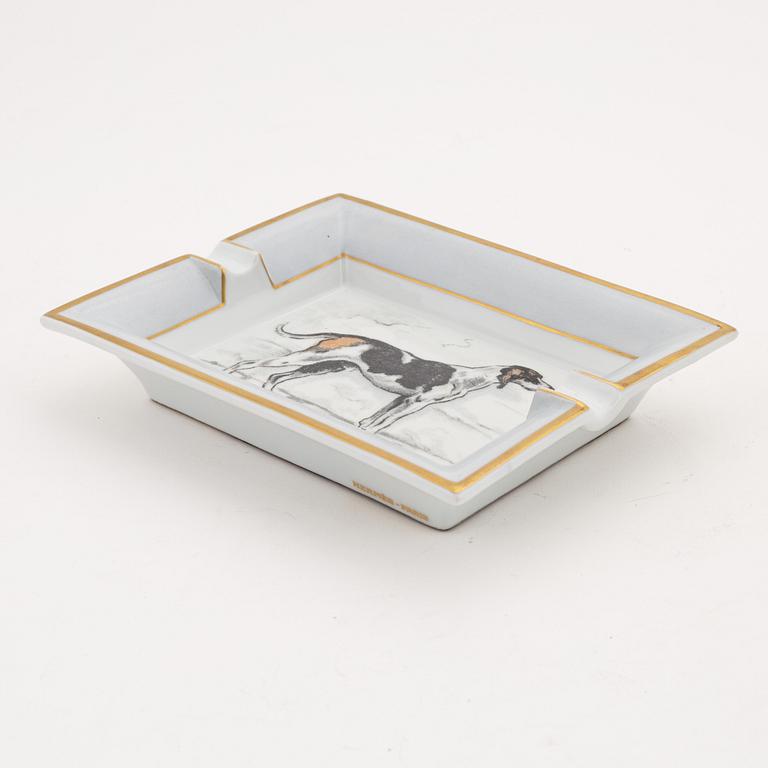 Hermès, askfat, porslin.