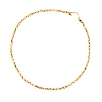 544. An Ole Lynggaard long necklace 18K gold.