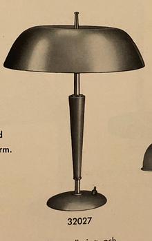 Bertil Brisborg, Bordslampa, modell 32027, Nordiska Kompaniet, 1930/40-tal.
