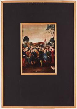 PETER WEISS, oil on panel, signed and dated 1936 on verso.